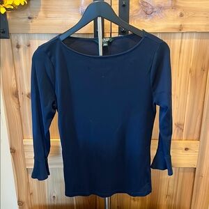 Ralph Lauren Navy Long Sleeve Tee